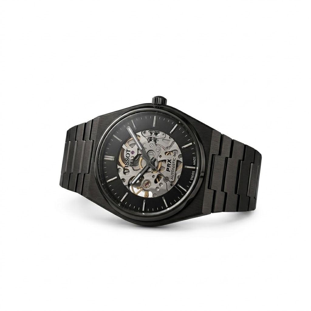 Tissot 1853 Side Profile with Polished Finish and Branded Crown