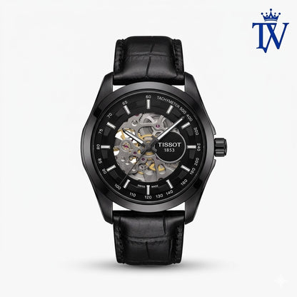 Tissot Automatic Full Black Men's Watch Front View Master Quality