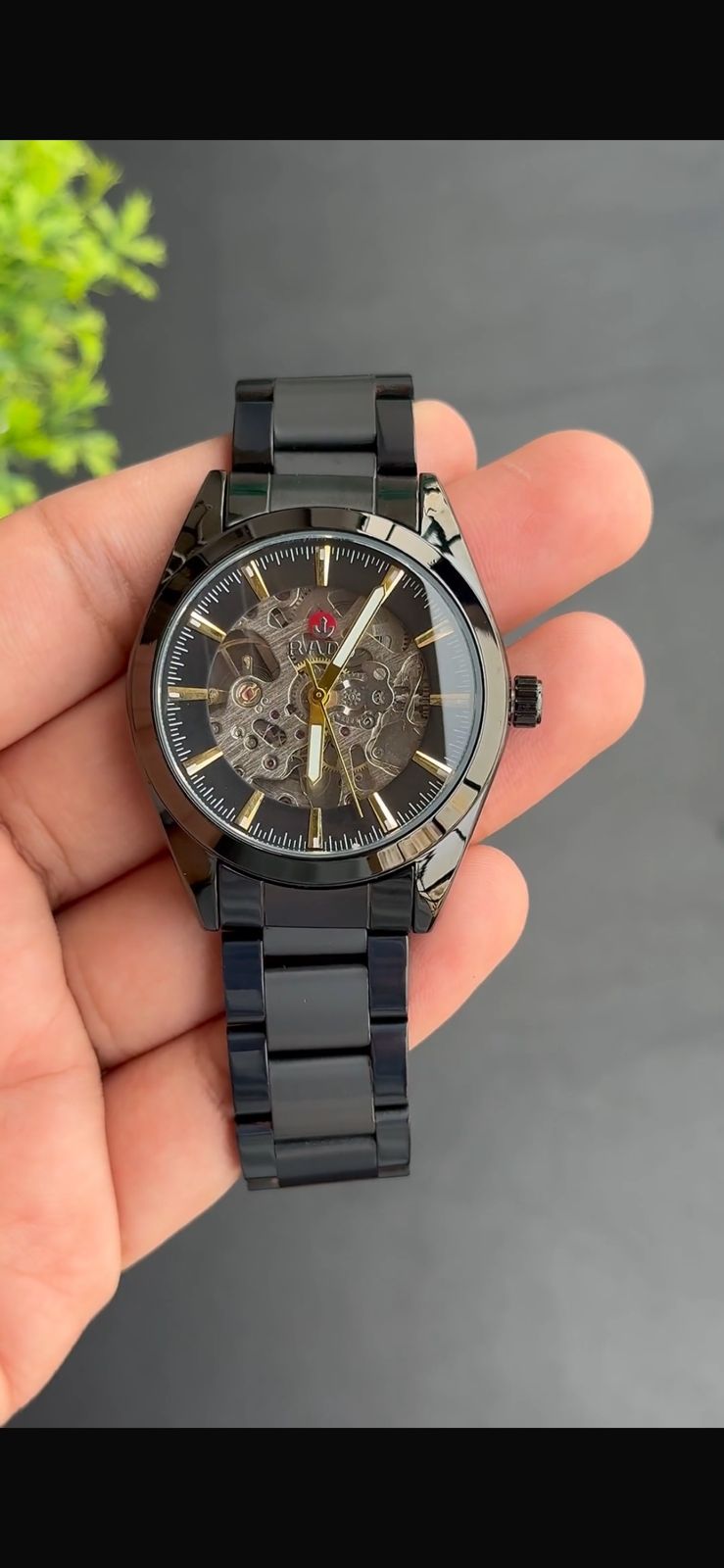 Luxury Skeleton Automatic Men’s Watch | Open Dial Mechanical Design | Premium Stainless Steel